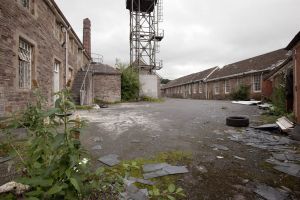 Mid Wales Hospital, September 2010, Works Yard